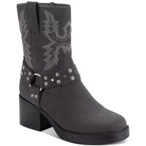 Sun + Stone Womens Norahh Moto Booties Charcoal Sz 11 MSRP $129